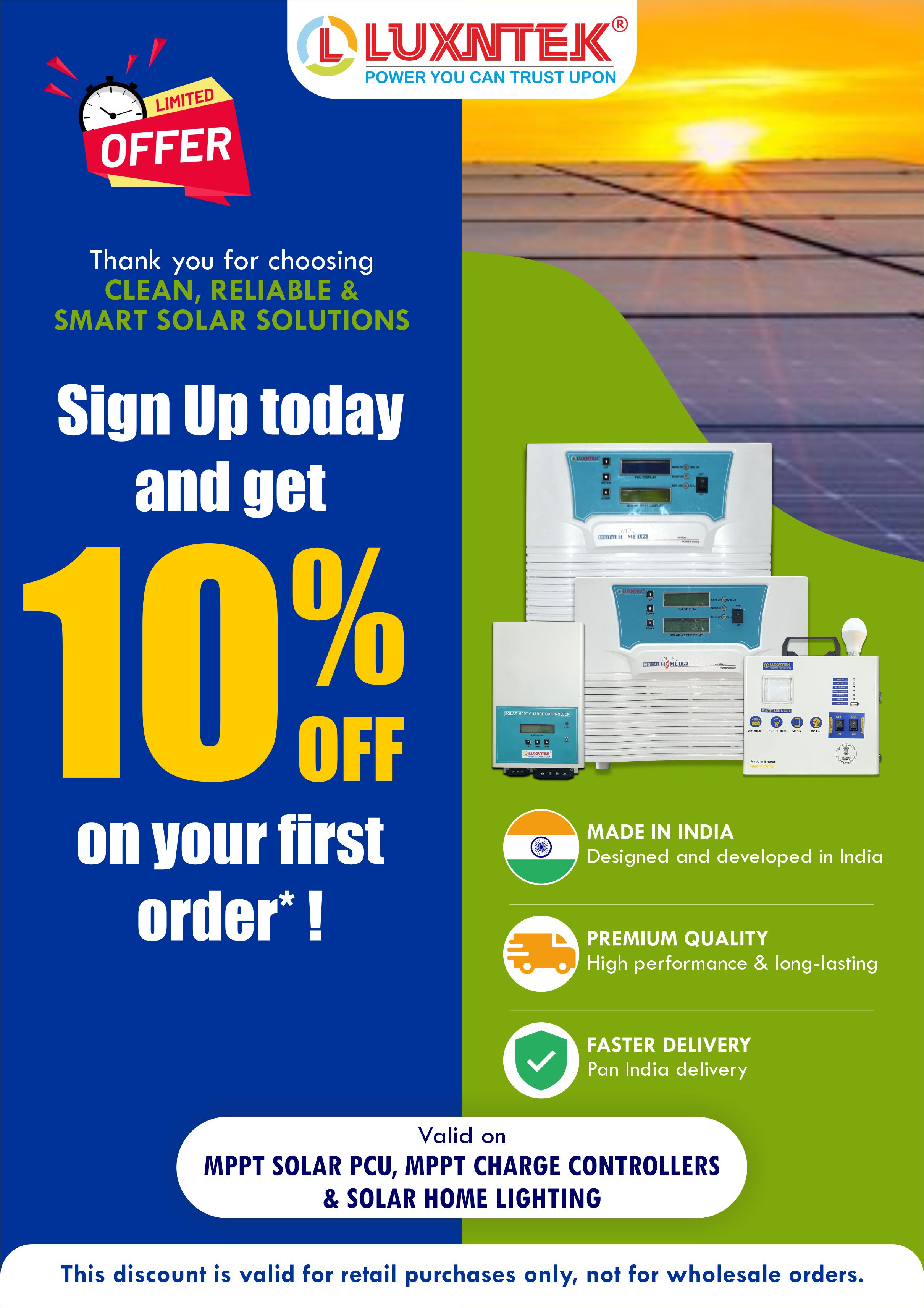 Limited time product offer