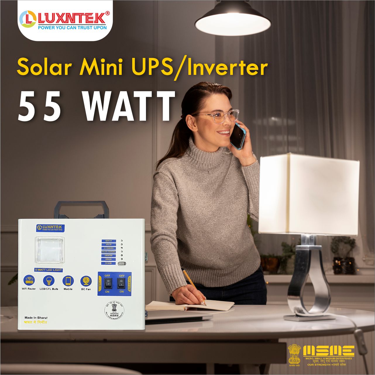Solar Mini UPS Inverter 55 Watt